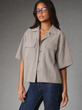 Slate Utility Boxy Shirt