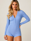 Bluebell Floral Button Up Romper