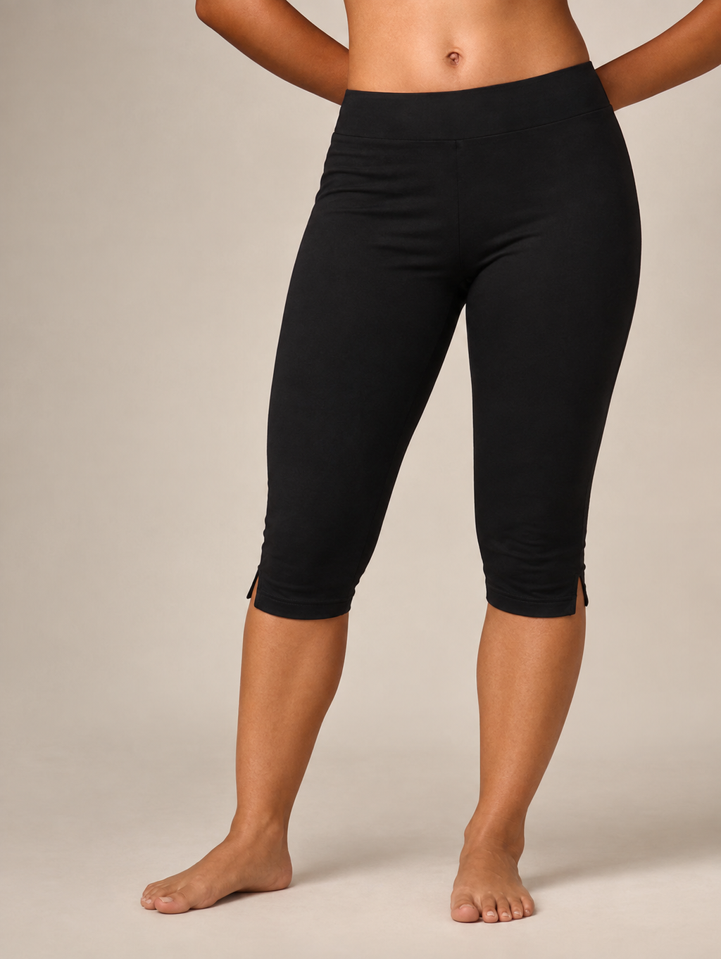 Second Skin Black Capri Leggings