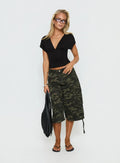 Off Duty Camo Cargo Bermuda Shorts