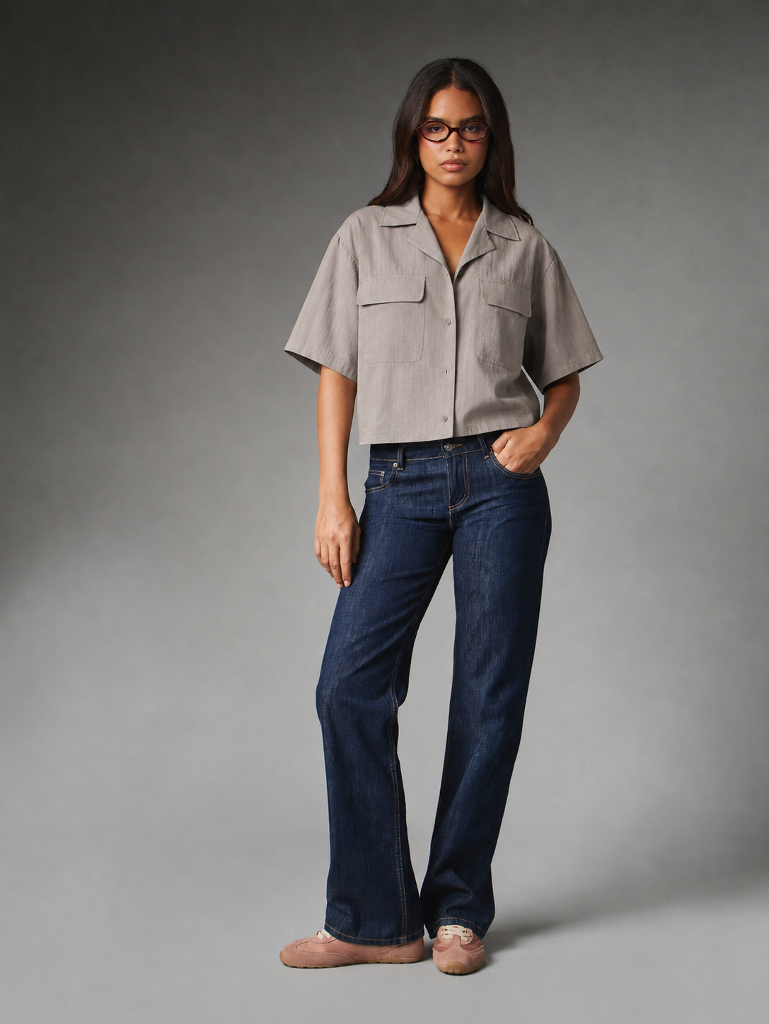 Slate Utility Boxy Shirt