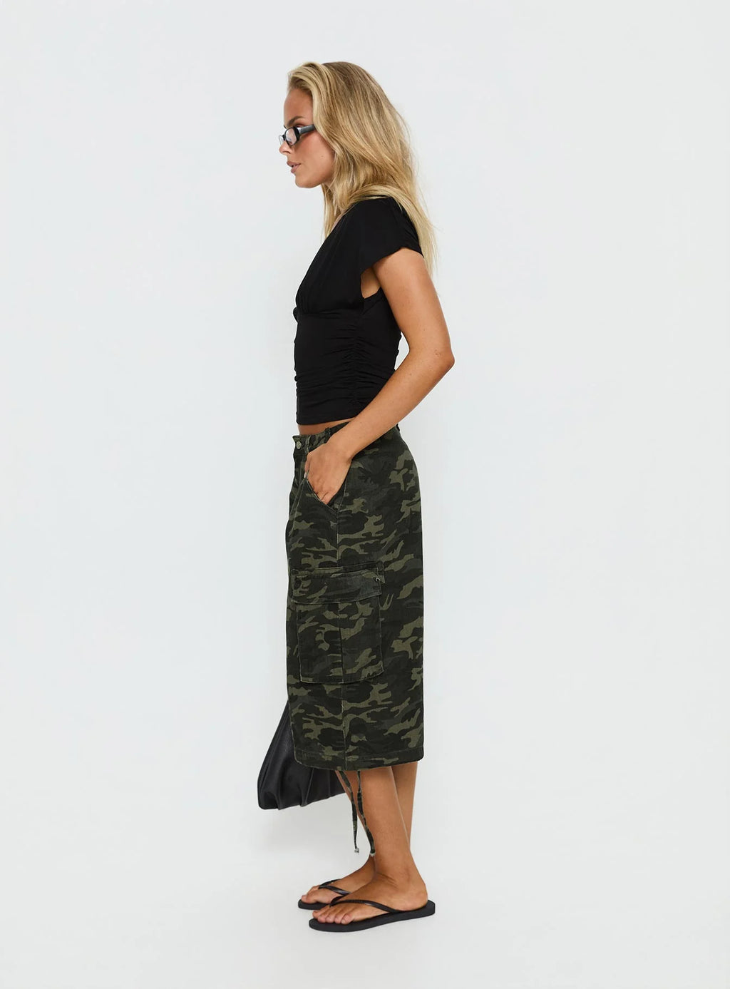 Off Duty Camo Cargo Bermuda Shorts