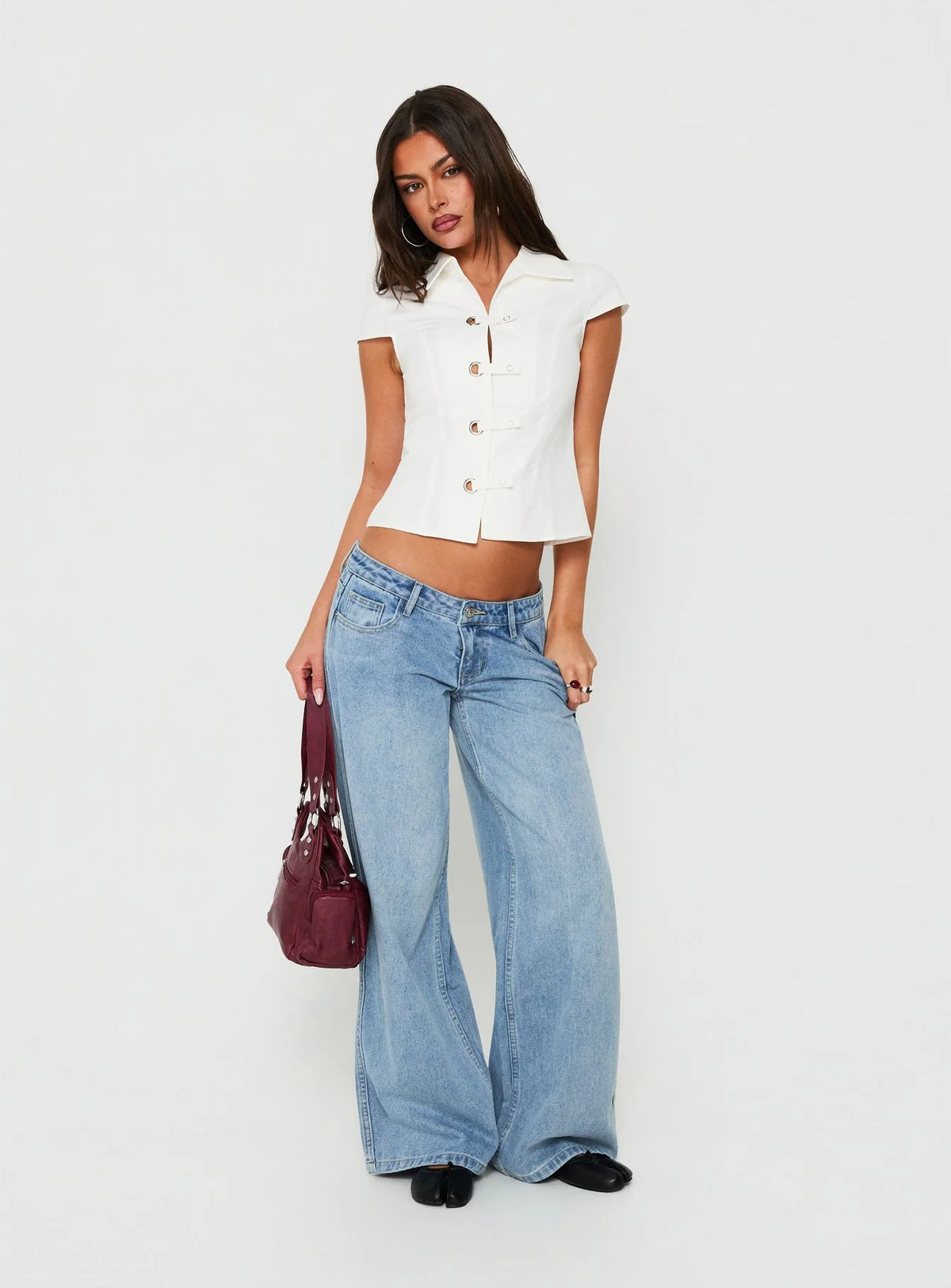 Hardware Muse White Fitted Shirt