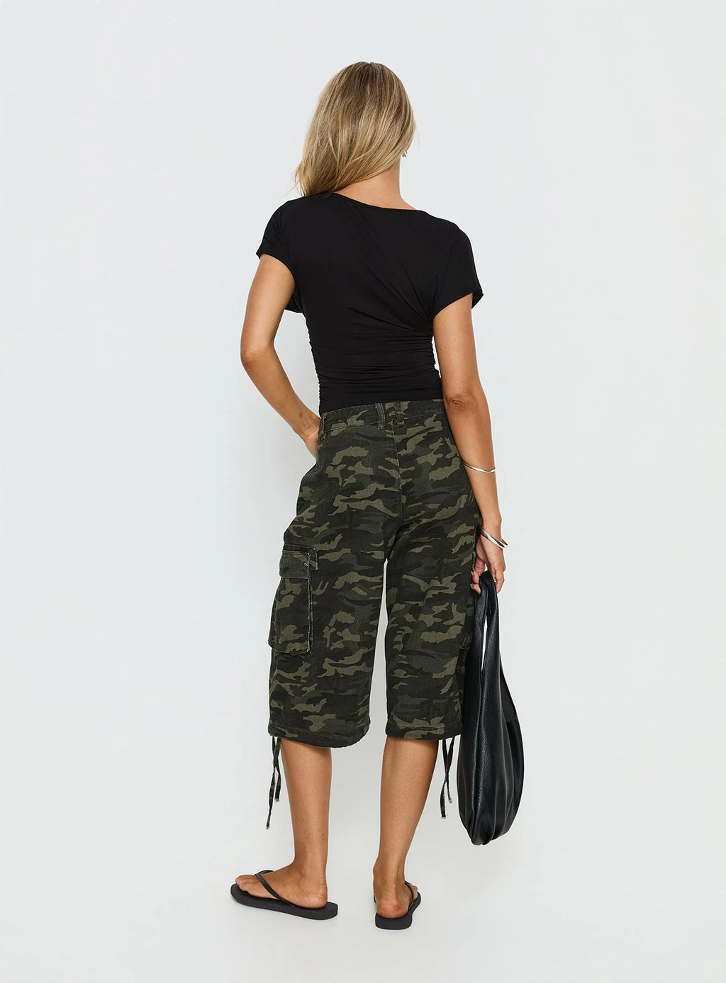 Off Duty Camo Cargo Bermuda Shorts