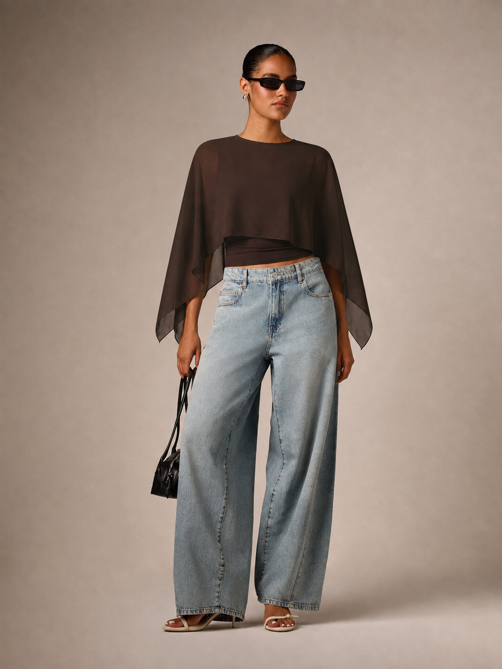 After Dark Sheer Cape Top