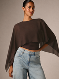 After Dark Sheer Cape Top