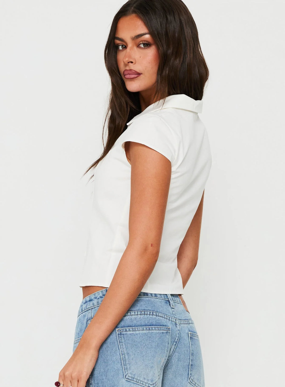 Hardware Muse White Fitted Shirt