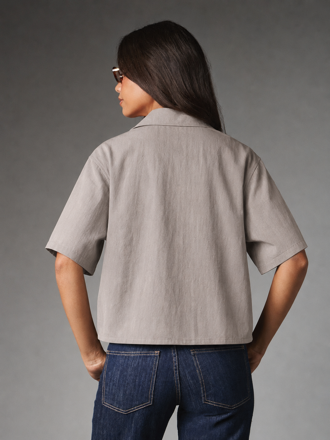 Slate Utility Boxy Shirt