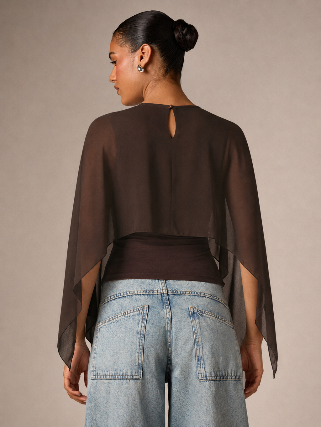 After Dark Sheer Cape Top
