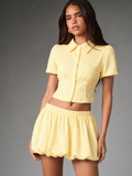 Sunshine Stripe Bubble Skirt Coord Set
